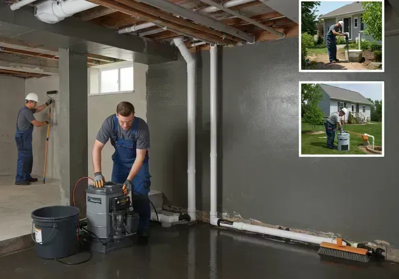 Basement Waterproofing and Flood Prevention process in Sandoval, IL